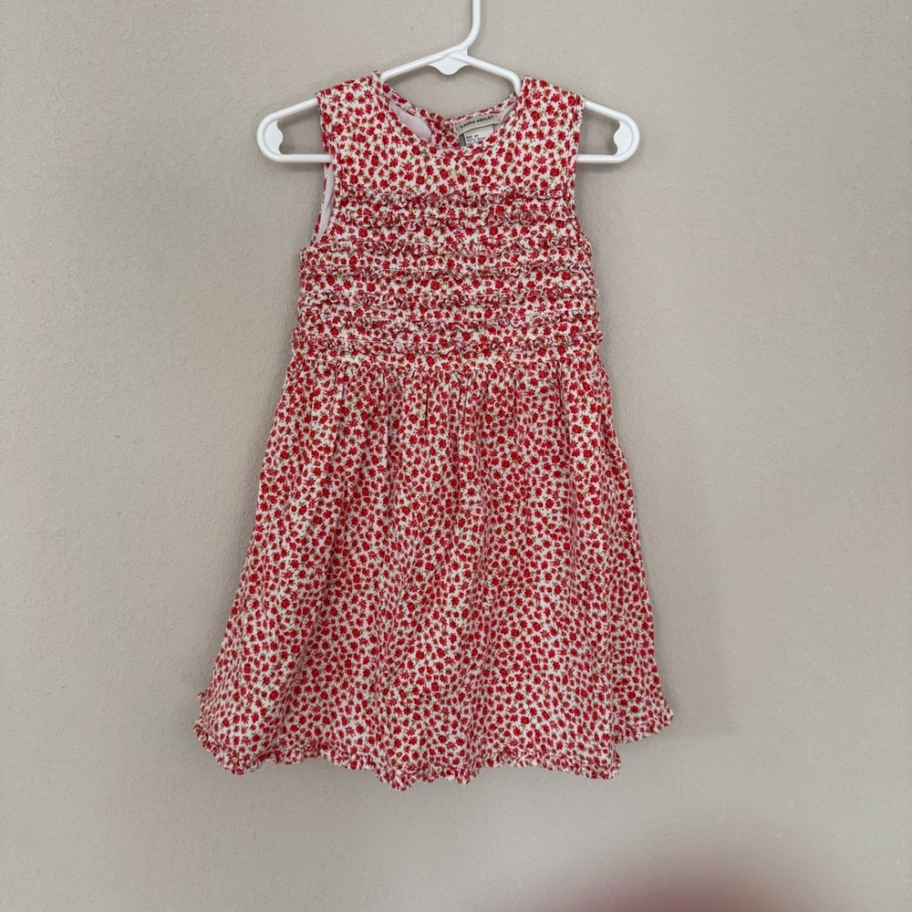 VTG Laura Ashley Floral Girls Dress 3T 100% Cotton
